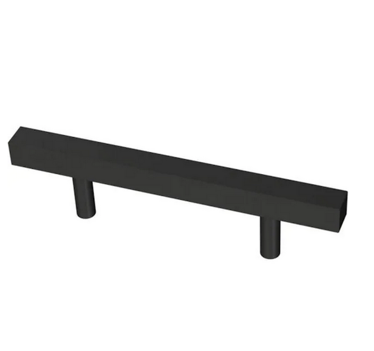 Primary image for Liberty Square Bar 3 in. (76 mm) Matte Black Cabinet Drawer Pull
