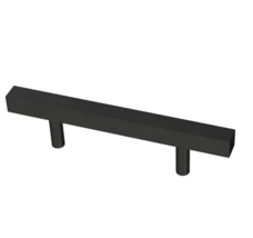 Liberty Square Bar 3 in. (76 mm) Matte Black Cabinet Drawer Pull - £2.17 GBP