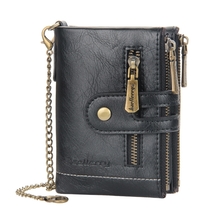 Baellerry Tri-fold Men’s Wallet Top Leather, 2 Metal hinge, Large capacity - £26.07 GBP