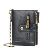Baellerry Tri-fold Men’s Wallet Top Leather, 2 Metal hinge, Large capacity - £25.96 GBP