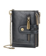 Baellerry Tri-fold Men’s Wallet Top Leather, 2 Metal hinge, Large capacity - $33.00