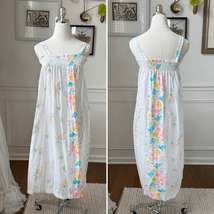 Vintage 70s Sundress Nightgown Floral Smocked S - $455.32 MXN