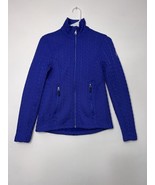 Spyder Major Cable Stryke Knit Zip Sweater Jacket Blue Women&#39;s Size XS S... - $34.58