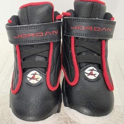 Nike Toddler Air Jordan Strong SIZE 6C Shoes Black University Red DC7910-061 Item image 5