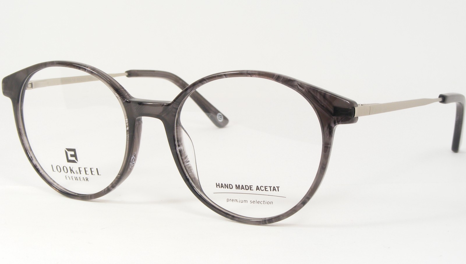 LOOK &amp; FEEL BI 5555-16 Grigio UNICO OCCHIALI MONTATURA 50-17-140mm Germania - $86.31