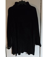 Womens Plus 3X Jones NY Sport Black Turtleneck Knit Chenille Sweater - $346.64 MXN