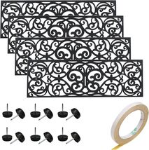 Stylish Rubber Stair Treads with Butterfly Motif - 30x10" Set of 4 for E... - $70.24