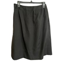 Talbots Black Front A-Line Pleated Skirt Pockets Fully Lined Size 2 Prof... - $26.31