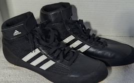Adidas HVC 2 Mens Size 8 Wrestling Shoes Black White AQ3325 - £26.20 GBP