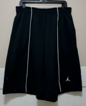 Nike Men&#39;s Large Air Jordan Jumpman Basketball Shorts Black White Rare 1983 - £37.83 GBP