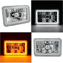 Octane Lighting 4x6 Inch Switchback White/Amber LED Halo DRL Turn Signal... - $173.20