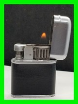 Very Rare Vintage Evans Breeze King Petrol Pocket Lighter Excellent Working Cond - $193.04