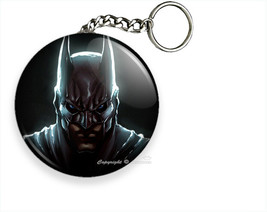 ANGRY BATMAN DARK KNIGHT GOTHAM CITY SUPER HERO KEYCHAIN KEY RING GIFT I... - £11.76 GBP+