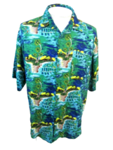 UNTIED vintage 1990s Men Hawaiian ALOHA shirt pit to pit 24.5 XL runs small luau - £22.15 GBP