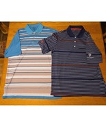 Lot of 2 mens medium adidas short sleev Golf polos - $14.00