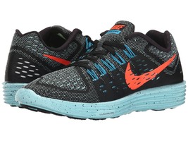 Women&#39;s Nike LunarTempo Running Shoes, 705462 006 Size 7 Black/Hyper Oran - £79.71 GBP