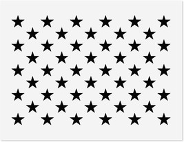 &quot;Starry Freedom Stencil - Reusable Memorial Day Flag Template for President&#39;s Da - $32.66