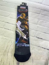 Masters of the Universe He-Man I Have The Power Sublimated 1 Pair Crew Socks NEW - £8.18 GBP