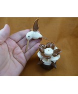 (TNE-BIR-HU-6b) little Hummingbird bird flower TAGUA NUT figurine hummin... - €61,39 EUR