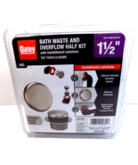 Oatey HDC-9899 Bath Waste Overflow Half Kit Toe Touch Closure 1 1/2 In. - $371.47 MXN