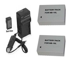 2X Batteries + Charger for Canon Powershot G1 X, G15, SX50 HS, Digital C... - £20.11 GBP