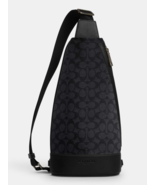 Coach Dominic Sling Pack In Signature Canvas Backpack ~NWT~ CY801 Charco... - $191.57