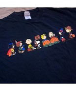 Vintage Peanuts Charlie Brown Snoopy Halloween Shirt Size L Trick or Tre... - $34.17 CAD