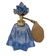 Bohemia Glass Vintage Atomizer Beaded 4.25&quot; Tall Czechoslovakia Perfume ... - $61.05 CAD