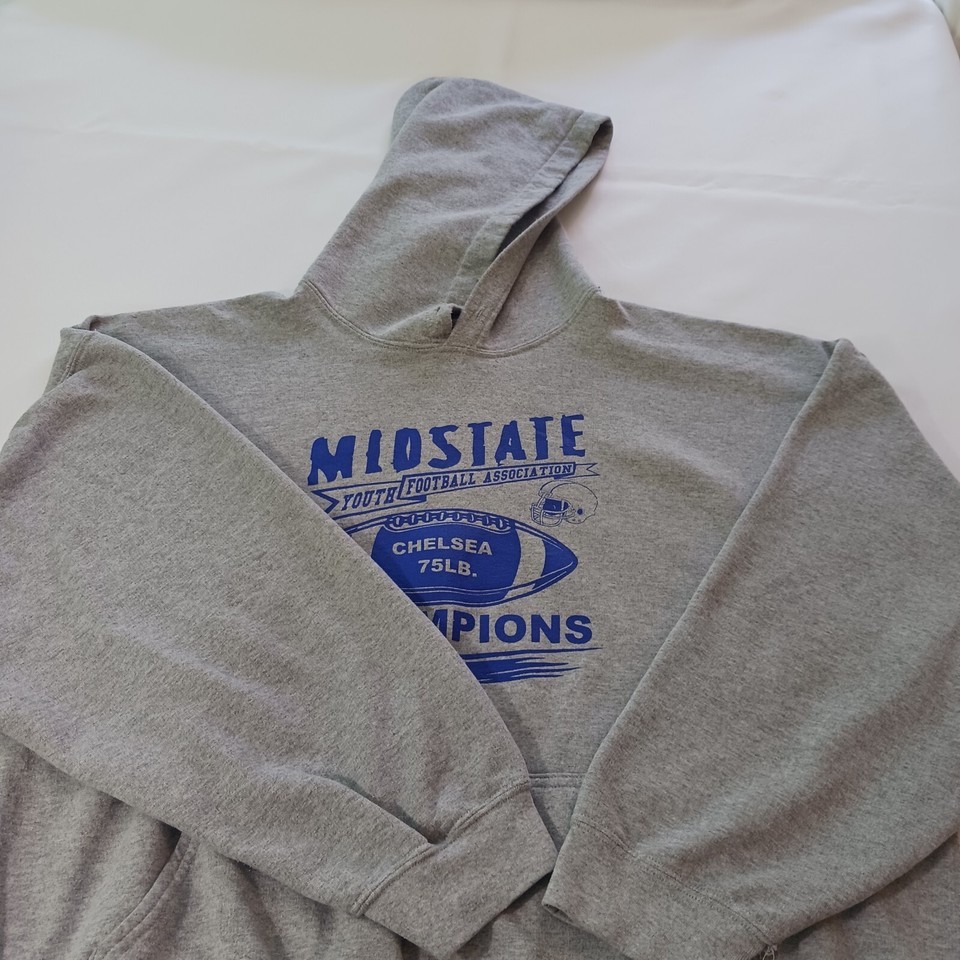 Gildan Heavy Blend MIOSTATE CHAMPIONS Men's Gray Cotton Hoodie Sweatshirt Sz 2XL Item image 13
