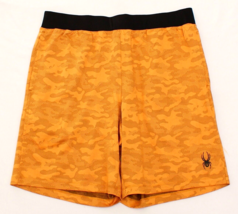 Spyder Active Marigold Camouflage  Stretch Athletic Drawstring Shorts  M... - $67.31