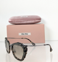 Brand New Authentic Miu Miu Smu 04Q Dhe - 3H2 Sunglasses Grey SMU04Q Frame - £140.12 GBP