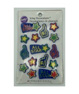 Vintage Wilton Icing Decorations All Star Sports Cake Decorating Toppers NOS