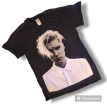 Justin Bieber T Shirt, Small, Black, &quot;Purpose Tour&quot; Official Merch, Worn - £8.45 GBP