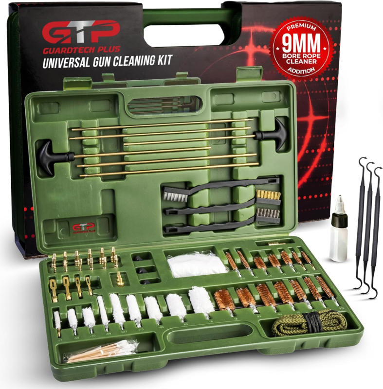 Universal Gun Cleaning Kit Solid Brass Cleaning Tools in Portable Carryi... - $87.92