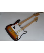 New Sunburst Double Neck Electric Guitar ,4 Strings Bass&amp;6 Strings Guita... - $459.00