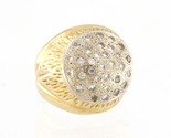 Unisex Cluster ring 14kt Yellow and White Gold 371321 - £1,217.13 GBP