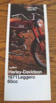 1971 Harley Davidson Leggero 100 Color Sales Brochure Original Motorcycl... - $18.81