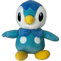 Build A Bear BABW Pokemon Piplup Blue Penguin 15" Stuffed Animal With Hoodie - $70.13