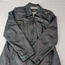 R&O Reilly Olmes Leather Jacket Women's Large Zip Front Black Quilted Lining image 14