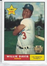 GS) 2001 Topps Archives Baseball Trading Card - Willie Davis - #259 - $1.97