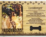 LEONBERGER Dog Profile Laser Engraved Wood Picture Frame Magnet - $9.90