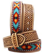 40  Western 2" Wide Basket Tooled Beaded Inla... - $84.14