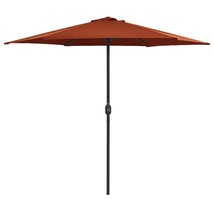 Garden Parasol Terracotta Polyester, Aluminum Large Collapsible - $2,197.52 MXN