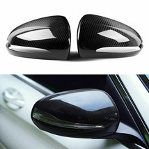 2Pcs Real Carbon Fiber Side Mirror Cover Caps For 2017-2021 Mercedes GLC... - £83.73 GBP