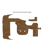2002 Cruiser Yachts 4270 Swim Platform Cockpit Pad Boat EVA Foam Teak Fl... - $2,734.04 CAD