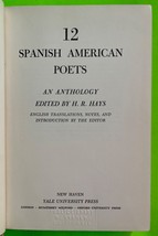 Vtg 12 Spanish American Poets: An Anthology by H. R. Hays (HC 1944) - £7.58 GBP