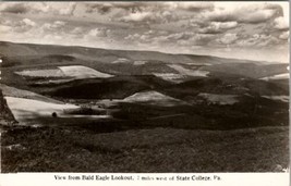 State College Pennsylvania View From Bald Eagle Lookout no.4 Postcard A30 - £7.95 GBP