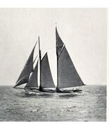The Mohawk Yacht Sailboat Queen&#39;s Cup 1928 Race To Spain Nautical Print ... - $368.75 MXN