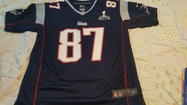 Nike New England Patriots Rob Gronkowski #87 NFL Super Bowl XLIX Jersey youth L - £79.12 GBP