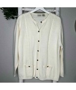 Classic Elements Cardigan * Cream * XL - $13.55